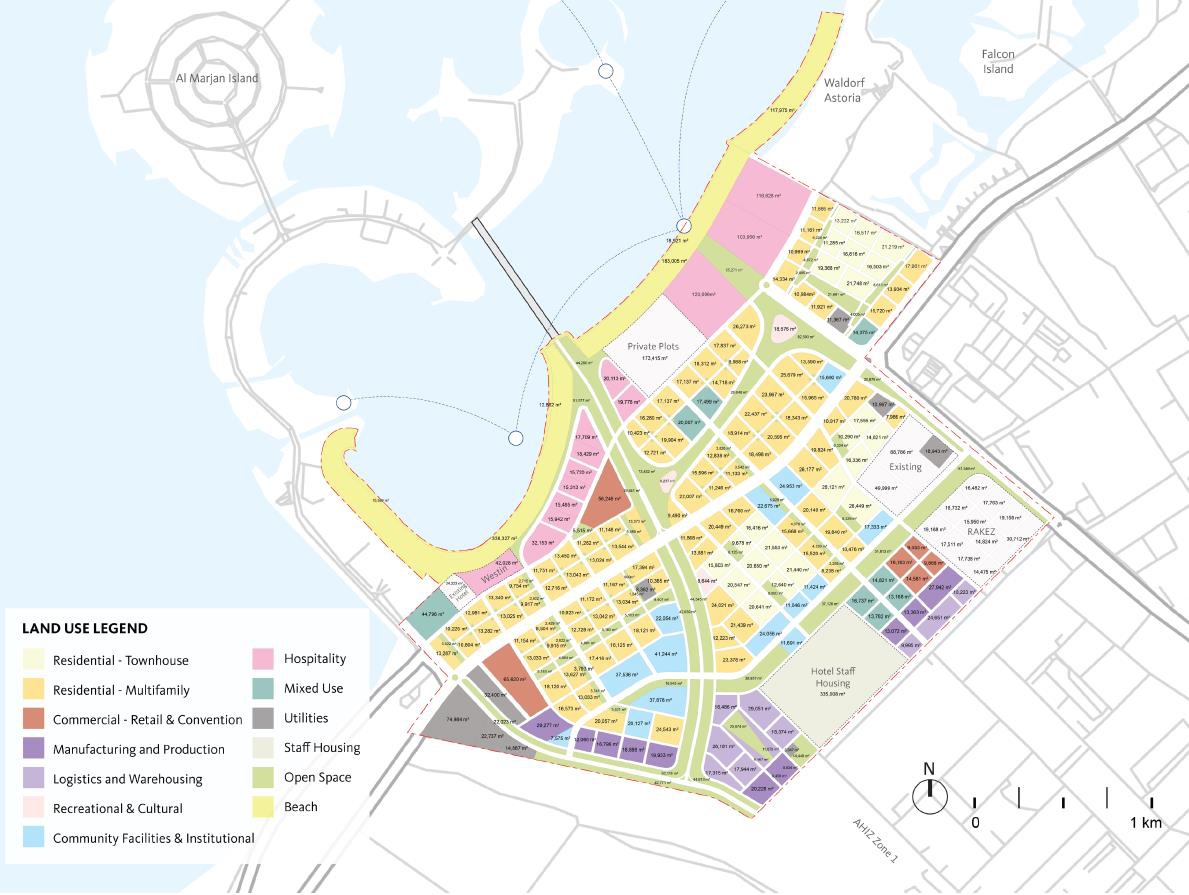 Beach District Plot Layout and Land Use